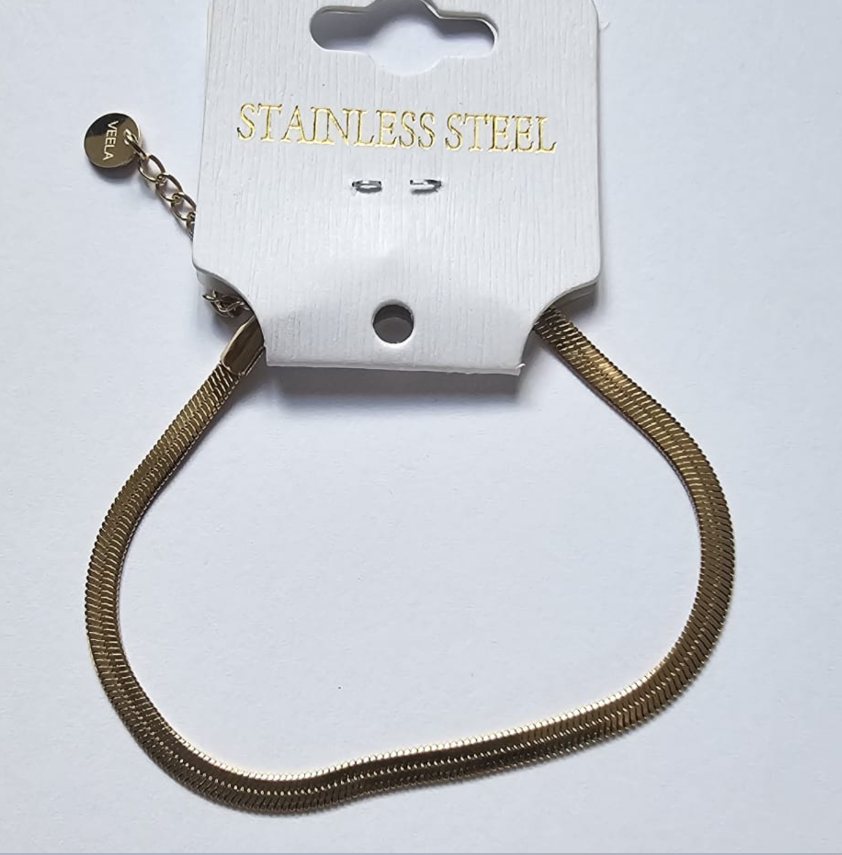 Luxury Gold Snake Chain Bracelet - Stainless Steel 316L