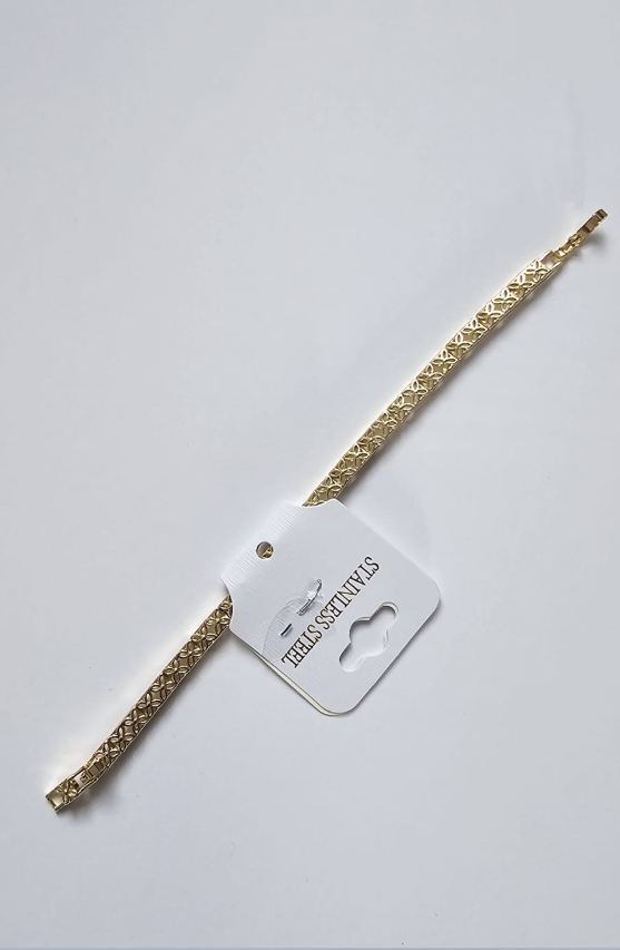 Elegant Gold Pattern Bracelet - Stainless Steel 316L